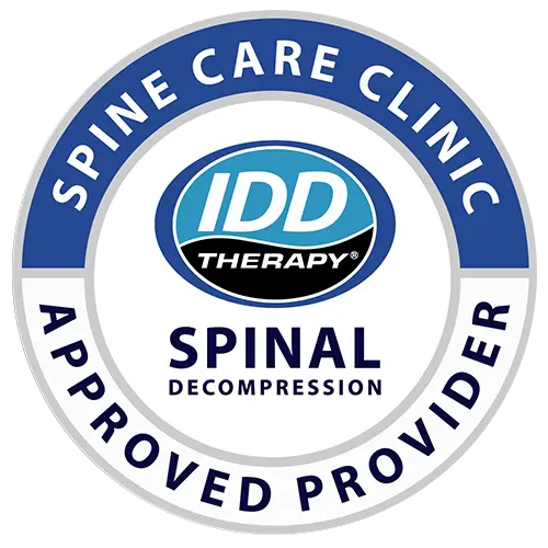 the logo of IDD Therapy confirming that we're a spine care clinic